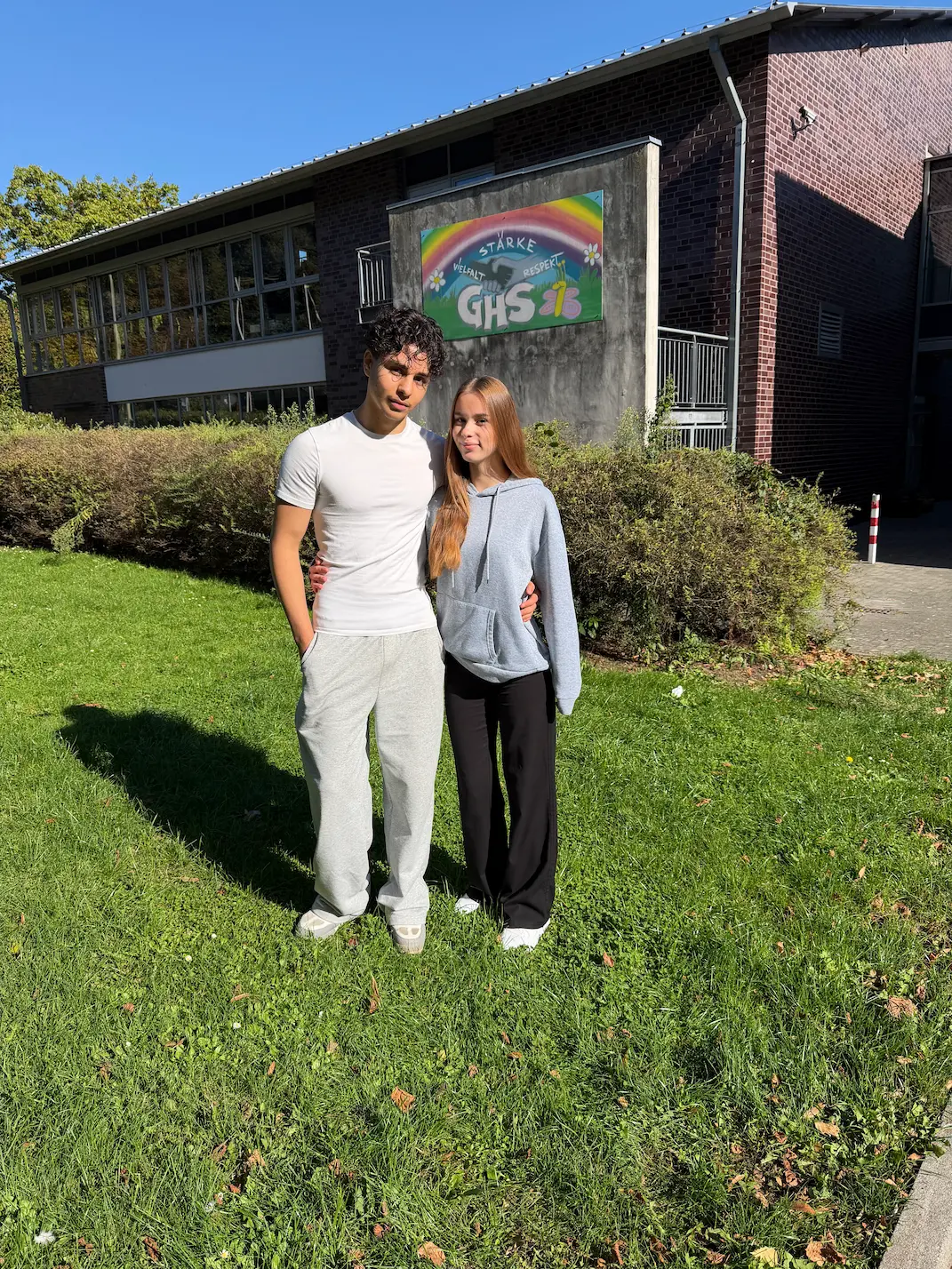 Schülersprecher der GHS Lika Hense 10A2 und Ali Thaljah 10B